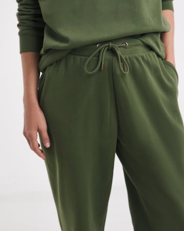 Olive Wide Leg Cosy Joggers