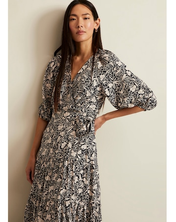 Phase Eight Kezia Floral Wrap Midi Dress