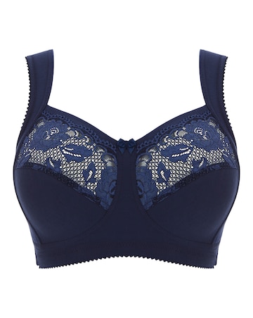 Miss Mary of Sweden Lovely Lace Support Non Wired Bra Dark Blue