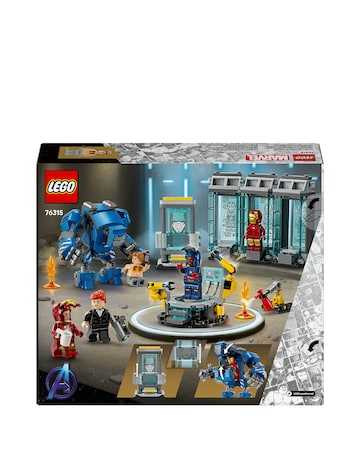 LEGO Marvel Iron Man's Laboratory: Hall of Armour, Super Hero Building Set 76315