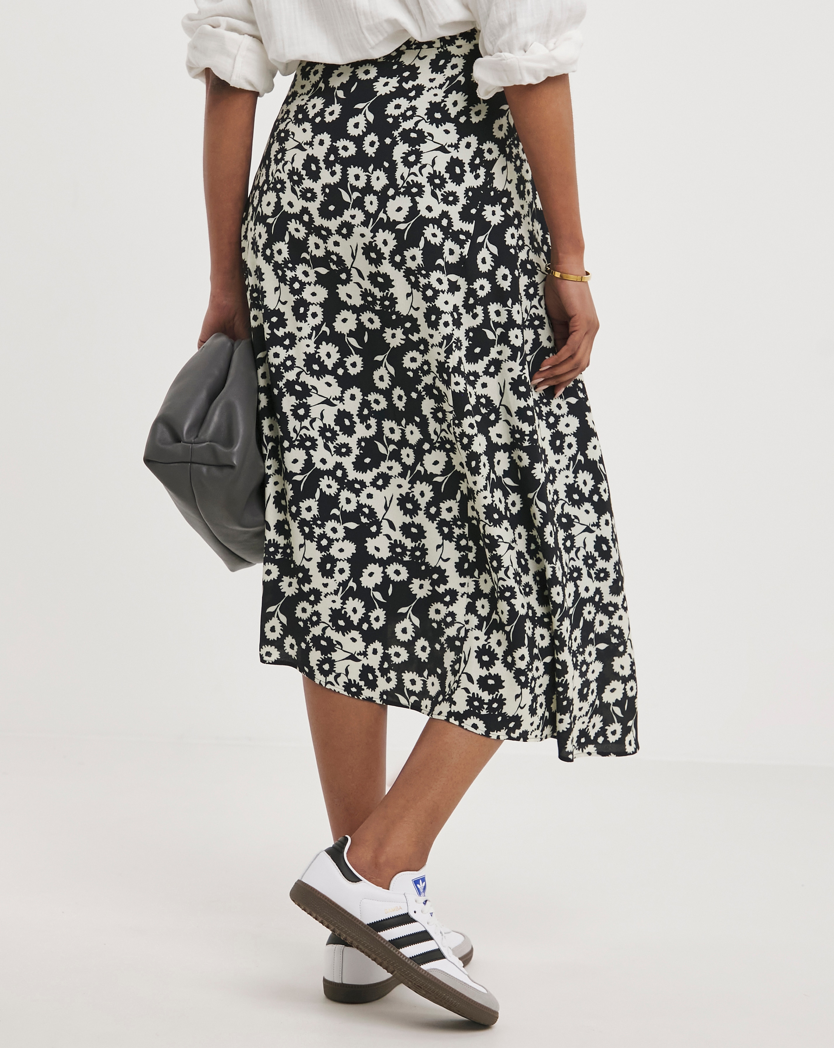 Whistles Daisy Print Edita Midi Skirt | JD Williams