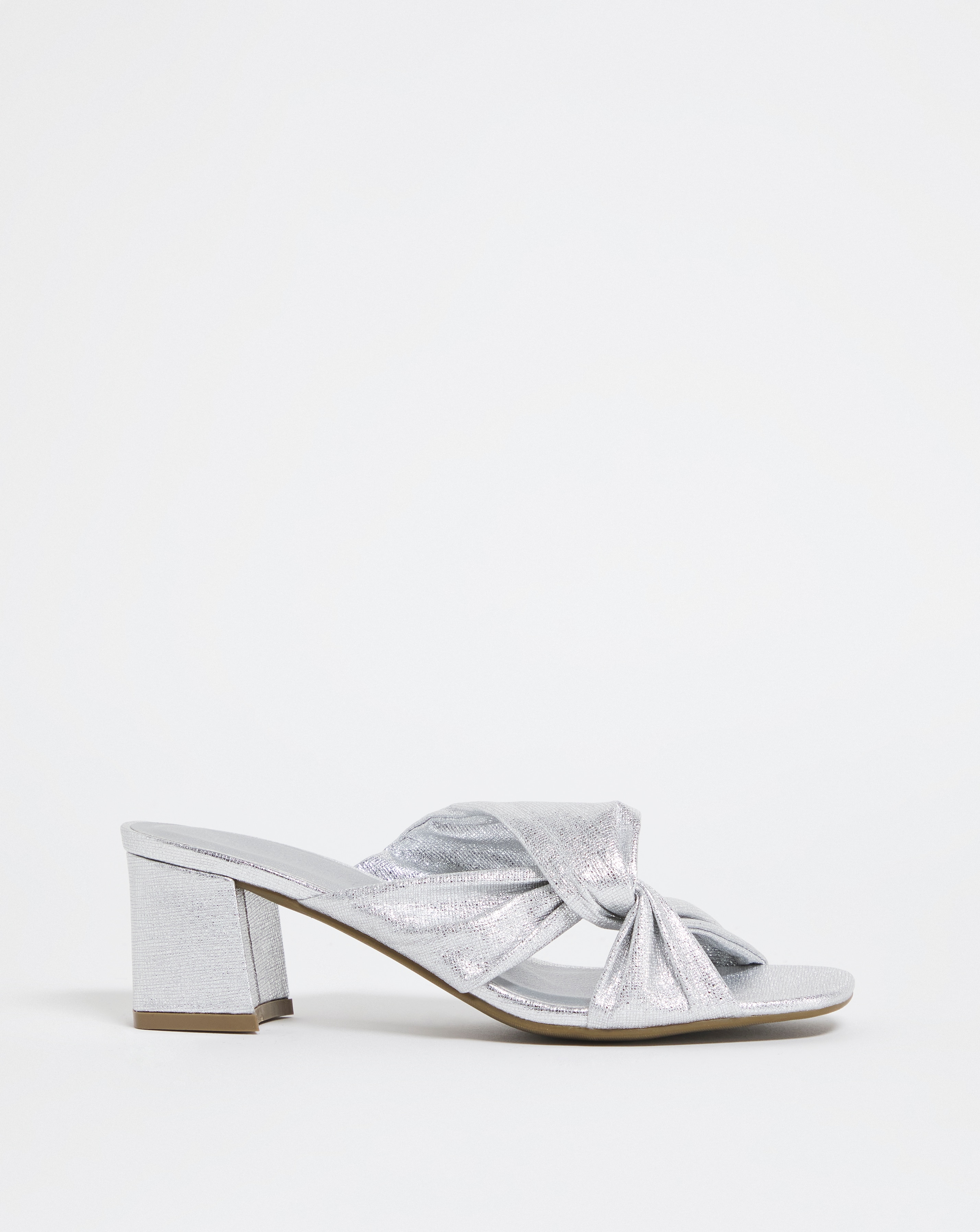 Joanna Hope Block Heel Twist Mule - Wide Fit (E)