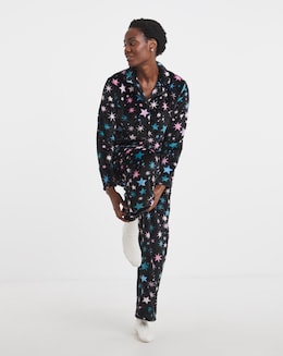Pretty Secrets Fleece Button Through Pyjama Set