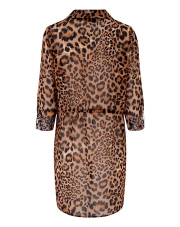 Pour Moi Chiffon Button Through Beach Shirt