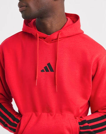 adidas 3 Stripes Fleece Hoodie