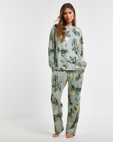 Supersoft Christmas Foil Print Twosie