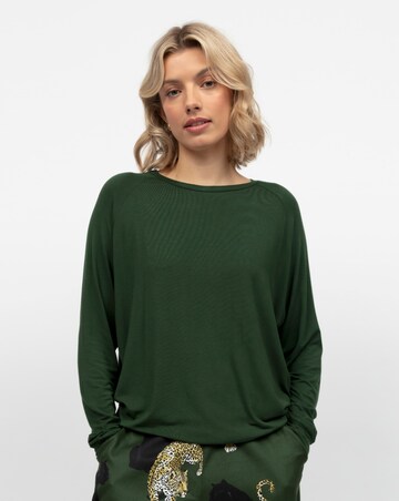 Cyberjammies Olive Modal Rich Slouch Pyjama Top