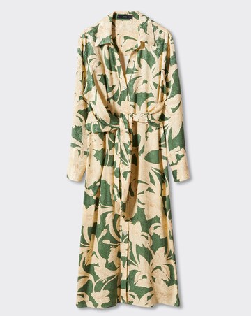 Mango Floral Jacquard Dress
