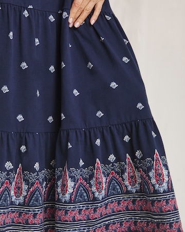 Julipa Pure Cotton Tiered Maxi Dress