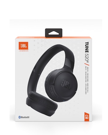 JBL Tune 520BT Wireless On-Ear Headphones - Black