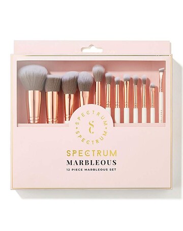 Spectrum Marbleous 12 Piece Makeup Brush Set