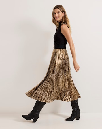 Phase Eight Meloni Jersey Leopard Pleat Midi Dress