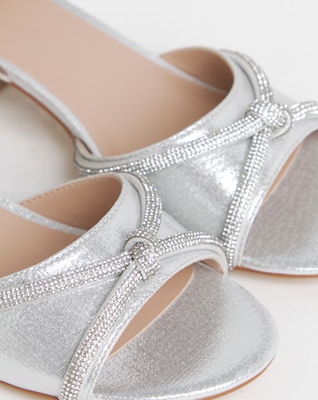 Dotty Diamante Two Part Heels - Extra Wide Fit (EEE)