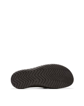 Clarks Wesley Leather Flip Flop - Brown