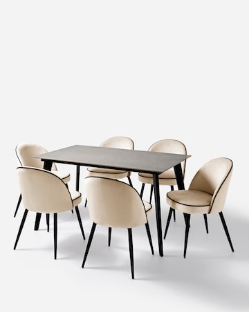 Hale Table with 6 Camille Chairs