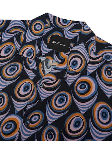 Ben Sherman Psychedelic Print Revere Collar Shirt