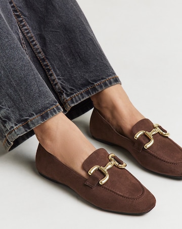 Butterfly Classic Loafer With Snaffle Trim - Wide Fit (E)