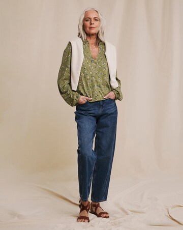 Julipa Bubble Hem Button Top