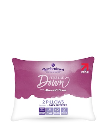 Slumberdown Feels Like Down Pillows Pack of 2 Pillows
