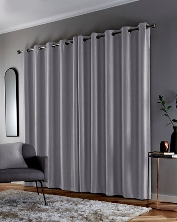 Goodwood Thermal Light Filtering Textured Embossed Eyelet Curtain