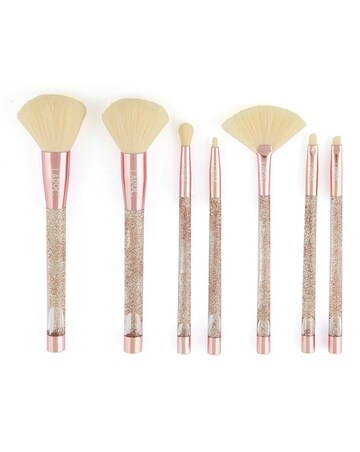 LaRoc 7 Piece Gold Glitter Brush Set