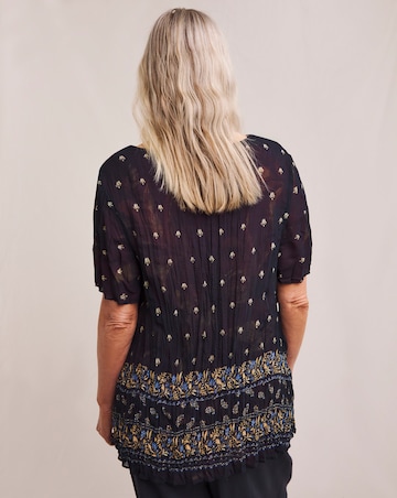 Julipa Reversible Crinkle Top