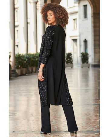 Sosandar Heatseal Fine Knit Midi Cardi