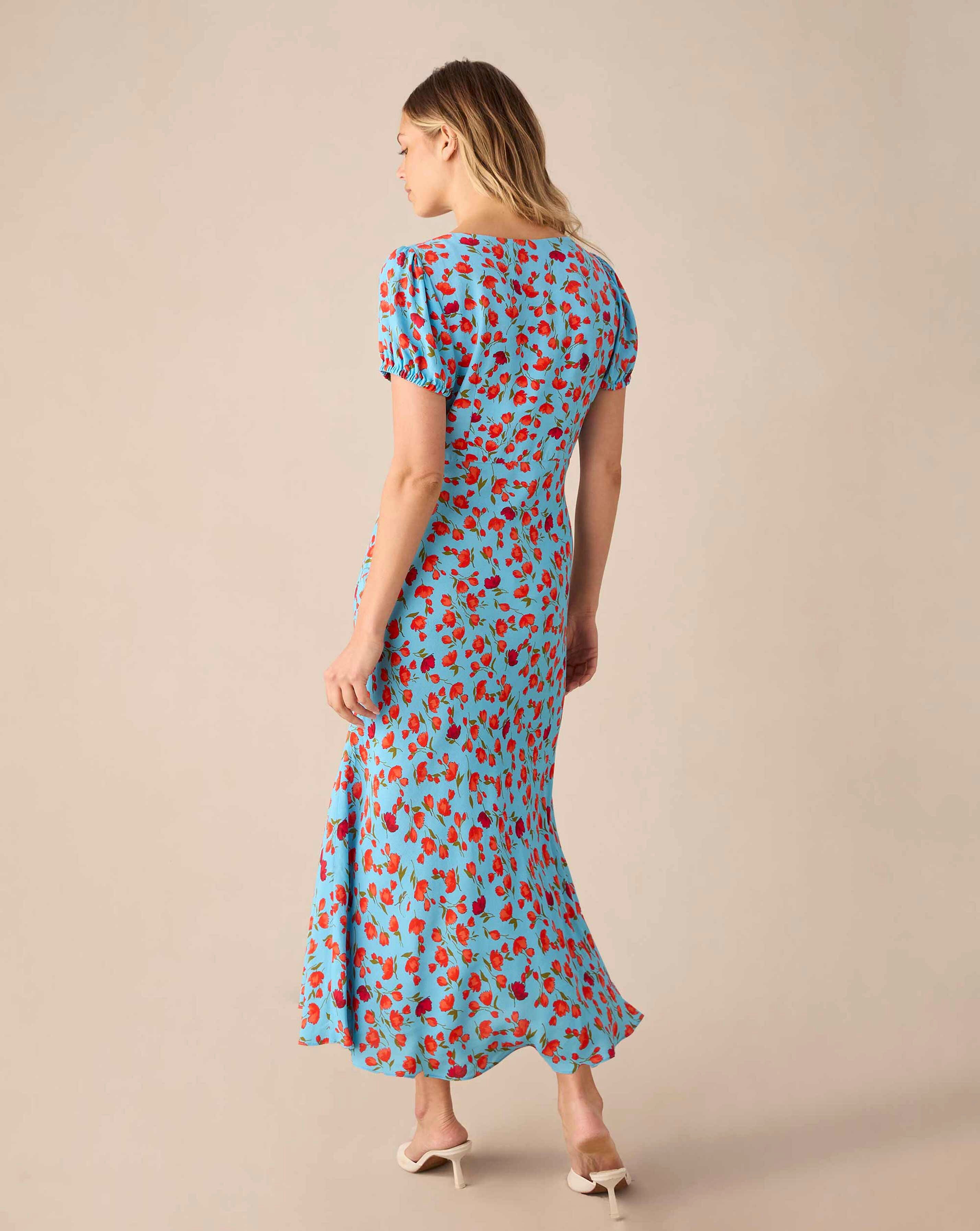 Ro&Zo Red Tulip Print Moroccan Dress | JD Williams