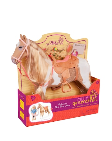 Our Generation 20in Hair Play Palomino Horse