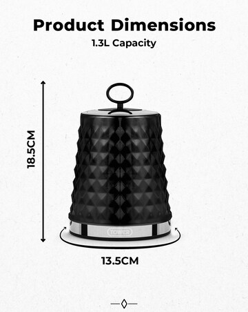 Tower Solitaire Set of 3 Canisters-Black