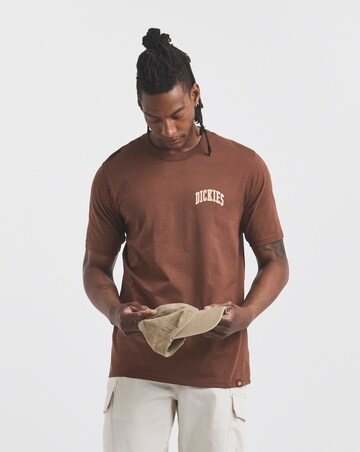 Dickies Short Sleeve Aitkin Chest Logo T-Shirt - Cappuccino
