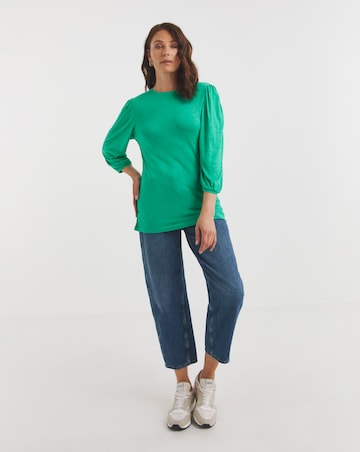 Volume Sleeve Boxy Top