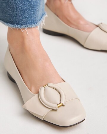 Anthology Meadow Leather Buckle Ballerina - Extra Wide Fit (EEE)