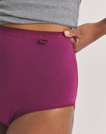 Slimma (4 Pack) Cotton Full Fit Knickers Grey Multi