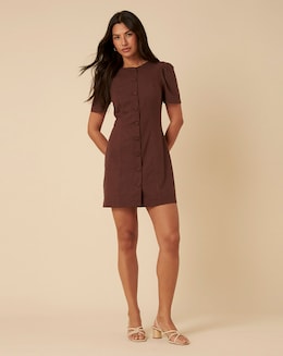 Nobodys Child Tara Cotton Linen  Dress