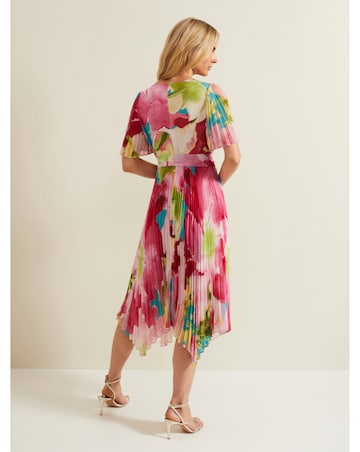 Phase Eight Kendal Floral Pleat Midi Dress