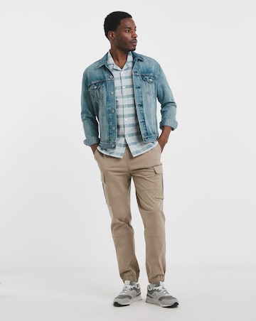 Short Sleeve Textured Check Shirt