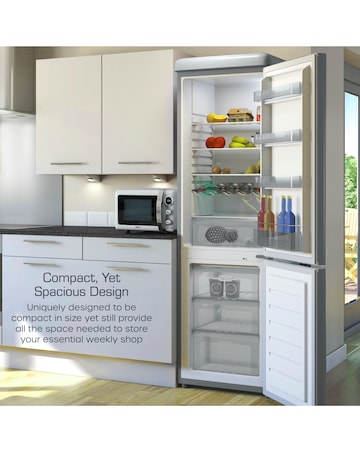 Swan SR11020GRNE Retro 60/40 Fridge Freezer - Grey