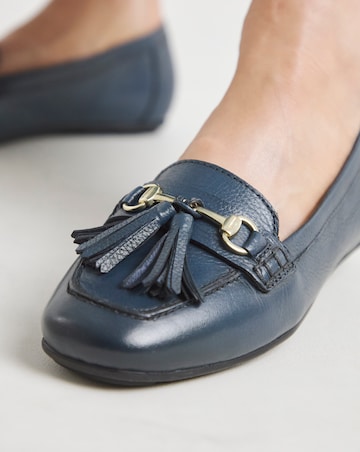 Heavenly Soles Prague Leather Driving Moccasins - Extra Wide Fit (EEE)