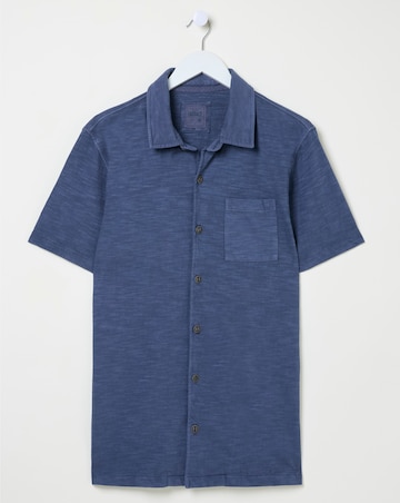Fatface Truro Jersey Shirt - Blue