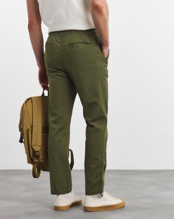 Linen Blend Straight Fit Trouser