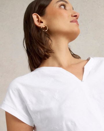 White Stuff Nelly Embroidered Tee