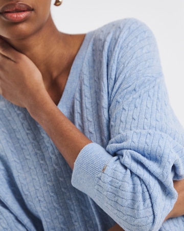 Tommy Hilfiger Mini Cables LS V-neck Sweater