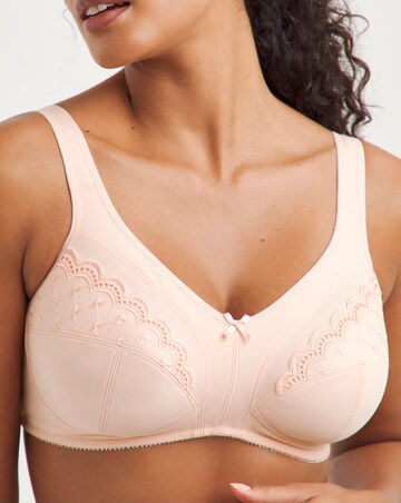 Pretty Secrets 2 Pack Sally Raspberry/Apricot Minimiser Non Wired Bras D-L