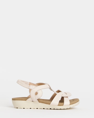 Larisa Twist Detail Comfort Sandals - Extra Wide Fit (EEE)
