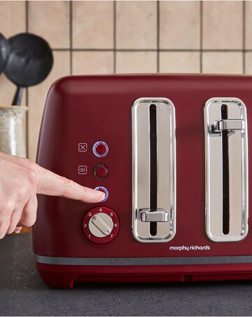 Morphy Richards Accents Pyramid Kettle & Toaster Rhubarb