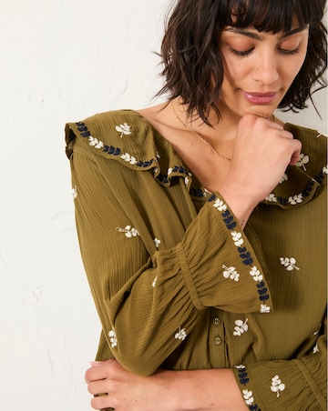 FatFace Etta Embroidered Blouse
