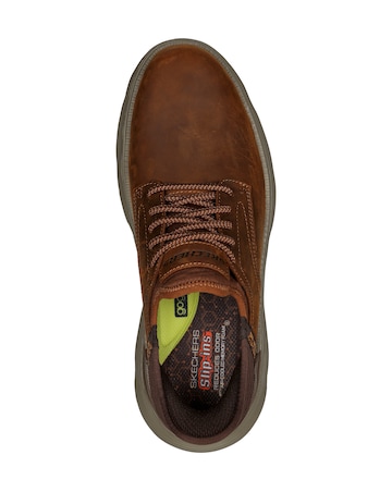 Skechers Slip-ins Garza Gervin Wide Fit Shoe - Brown