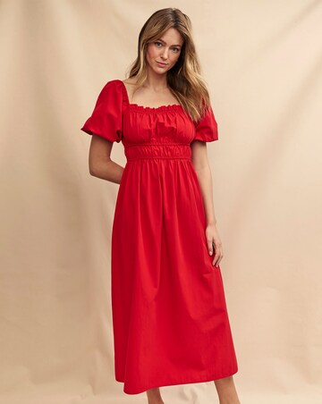 Nobody's Child Red Kurtis Midi Dress