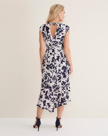 Phase Eight Willow Floral Cowl Neck Dress